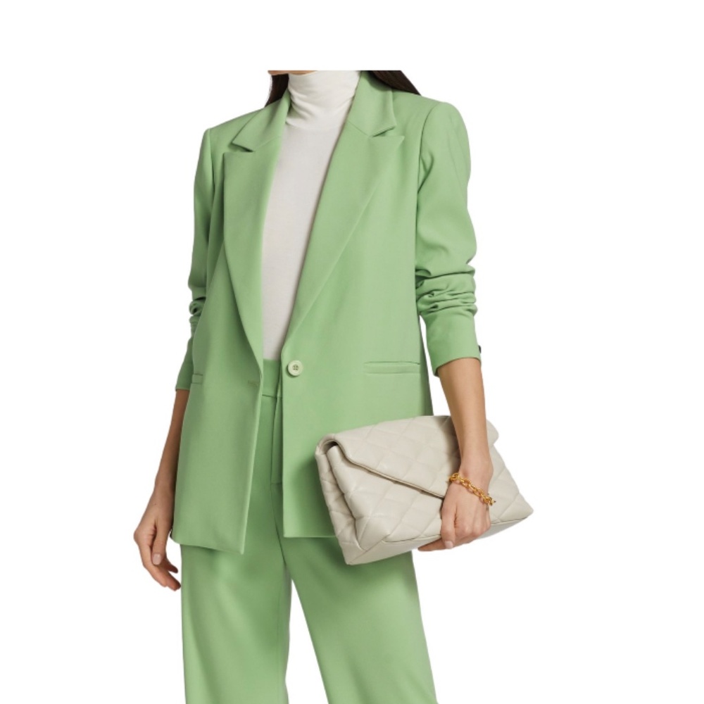 NWT Alice + Olivia Denny light green blazer, size 6